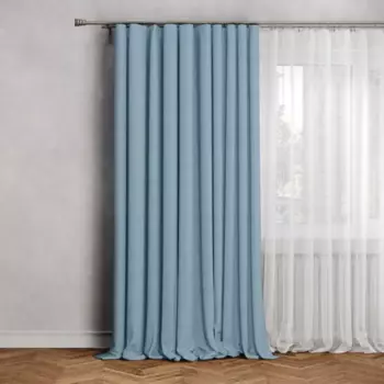 Штора на ленте Inspire Lidia 140X280 см цвет синий Agata 3