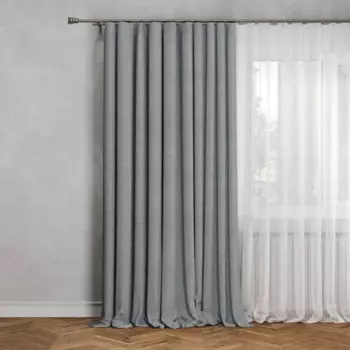 Штора на ленте Inspire Malonn 200x280 см цвет серый Granit 3