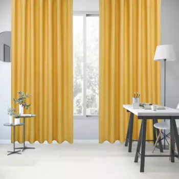 Штора на ленте Inspire Murmansk 200x280 см цвет желтый