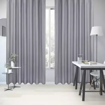 Штора на ленте Inspire Murmansk 200x280 см цвет светло-серый