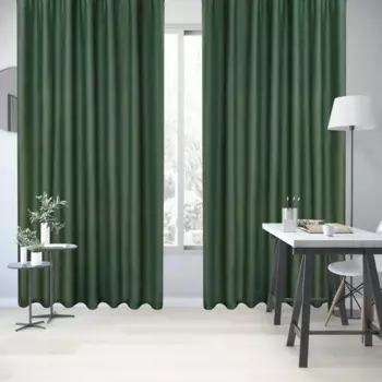 Штора на ленте Inspire Murmansk 200x280 см цвет зеленый