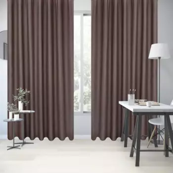 Штора на ленте Inspire Murmansk 200x280 см цвет бежевый