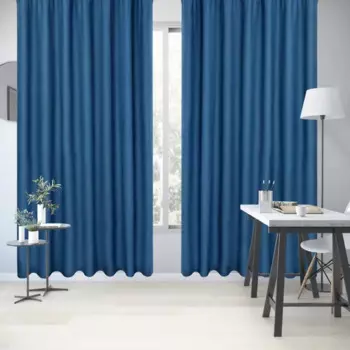 Штора на ленте Inspire Murmansk 200x280 см цвет синий