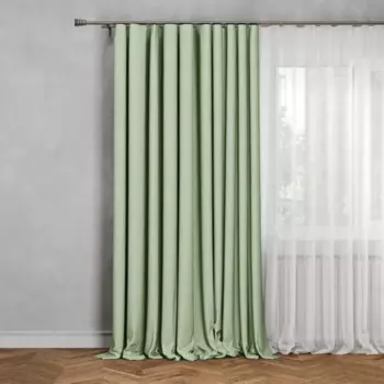 Штора на ленте Inspire Orel 200x280 см цвет зеленый