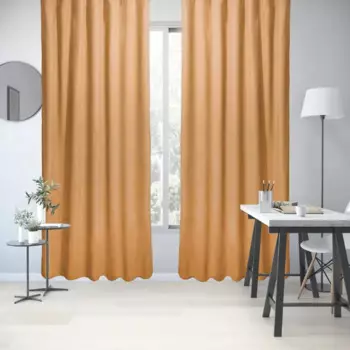 Штора на ленте Inspire Peru 160x280 см цвет желтый