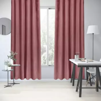 Штора на ленте Inspire Peru 160x280 см цвет красный