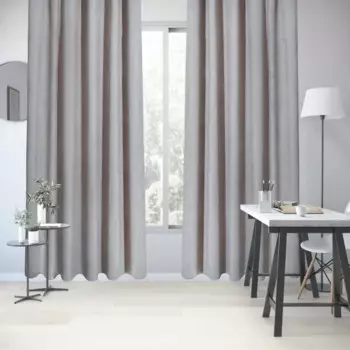 Штора на ленте Inspire Peru 160x280 см цвет светло-серый