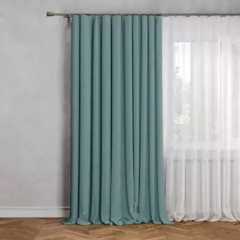 Штора на ленте Inspire Pharell 140x280 см цвет серо-зеленый Sage 3