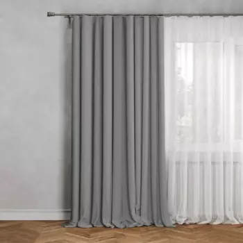 Штора на ленте Inspire Raspberry 200x280 см цвет серый Granit 3