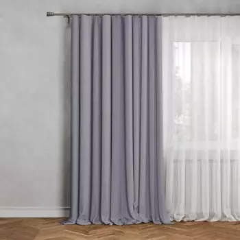 Штора на ленте Inspire Raspberry 200x280 см цвет голубой Ink 5