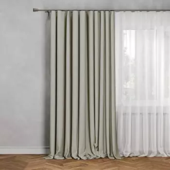 Штора на ленте Inspire Sely 200X280 см цвет бежевый Paper 2