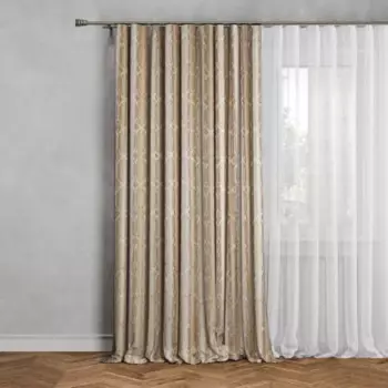 Штора на ленте Jane 160x280 см цвет светло-бежевый