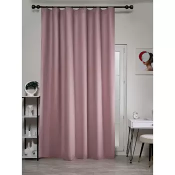Штора на ленте Kreaforta Manchester 200x280 см цвет серо-розовый