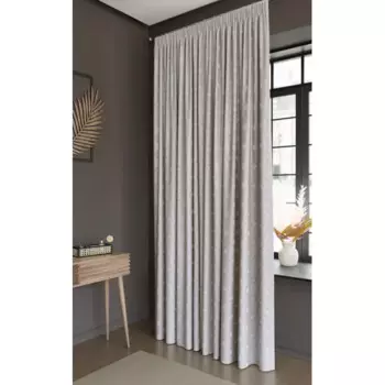 Штора на ленте Лара 200x280 см цвет бежевый