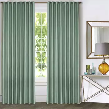 Штора на ленте Мэри 140x280 см цвет зеленый