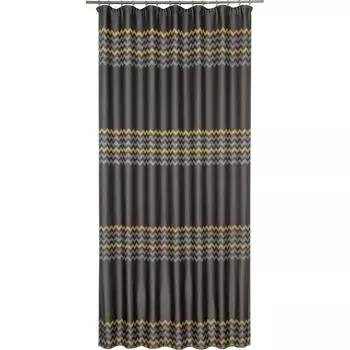 Штора на ленте Миссони» 160x260 см полиэстер геометрия цвет серый