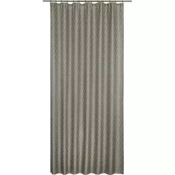 Штора на ленте «Неоклассика» 160x280 см полиэстер геометрия цвет серый