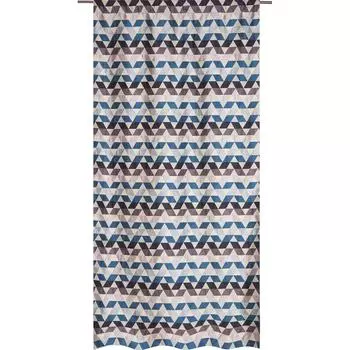 Штора на ленте «Охара» 140х280 см цвет синий