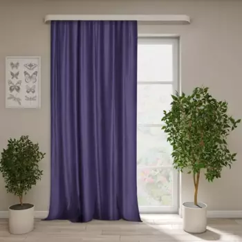 Штора на ленте Полли 140x260 см цвет фиолетовый