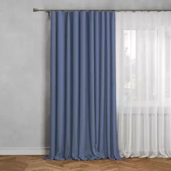 Штора на ленте Рим 200x310 см цвет синий Nemo 3