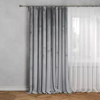 Штора на ленте со скрытыми петлями Inspire Tony 200x280 см цвет серый Granit 3