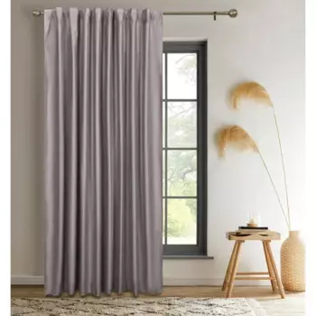 Штора на ленте со скрытыми петлями Kreaforta Manchester 200x280 см серо-коричневый