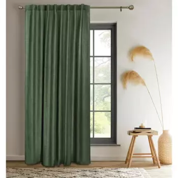 Штора на ленте со скрытыми петлями Kreaforta Looks 200x260 см зеленый