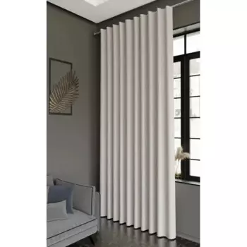 Штора на ленте со скрытыми петлями Kreaforta Looks 200x260 см цвет бежевый