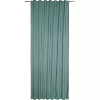 Штора на ленте со скрытыми петлями Inspire Pharell 140x280 см цвет серо-зелёный Sage 3