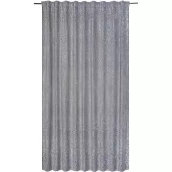 Штора на ленте Stefanie Granit, 200х280 см, цветы, цвет серый