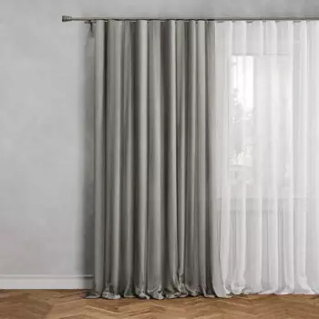 ЛЦ Штора на ленте Tegal 140x260 см цвет серый Gran 3