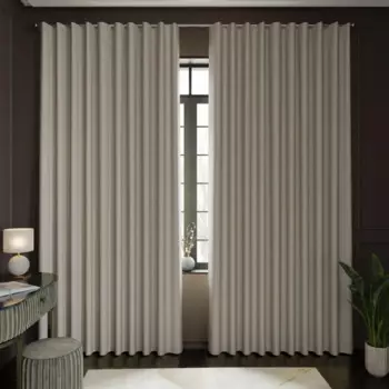 Комплект штор на ленте Виолетта 160x280 см цвет бежевый