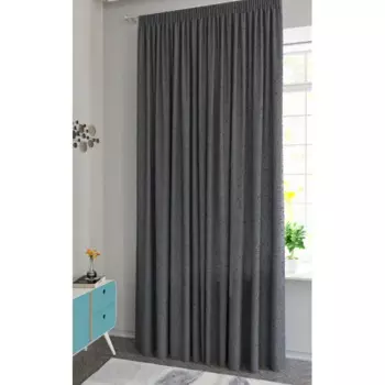 Штора на ленте Zara 200x280 см цвет графитовый