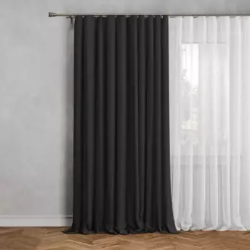 Штора на люверсах димаут 200x280 см цвет серый