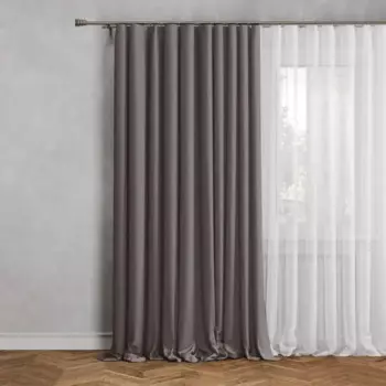 Штора на люверсах димаут 200x280 см цвет кремовый