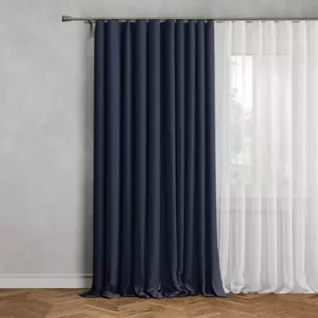 Штора на люверсах димаут 200x280 см цвет синий