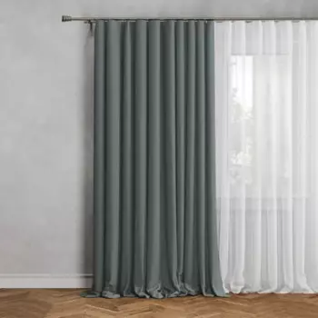 Штора на люверсах димаут 200x280 см цвет мятный