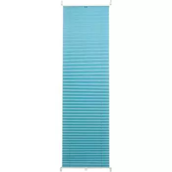 Штора плиссе «Плайн», 35х160 см, текстиль, цвет бирюзовый