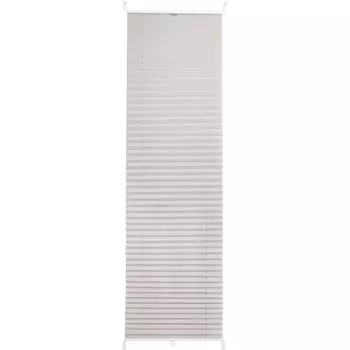 Штора плиссе «Плайн», 40х160 см, текстиль, цвет серый