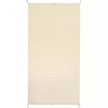 Штора плиссе «Плайн», 80х160 см, текстиль, цвет экрю