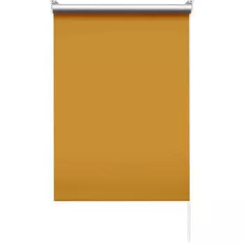 Штора рулонная блэкаут 55x175 см жёлтая