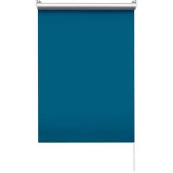 Штора рулонная блэкаут 60x175 см синяя