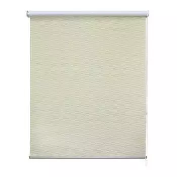 Штора рулонная блэкаут Аляска 200x175 см бежевая