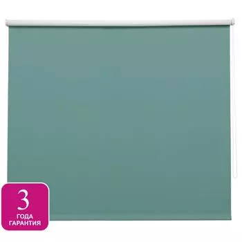 Штора рулонная блэкаут Inspire Santos 140x175 см бирюзовая Celadon 2