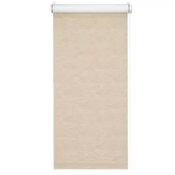 Штора рулонная блэкаут Эко 80x160 см бежевая