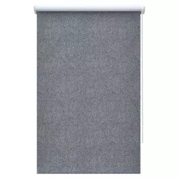 Штора рулонная блэкаут Прага 120x160 см темно-серая