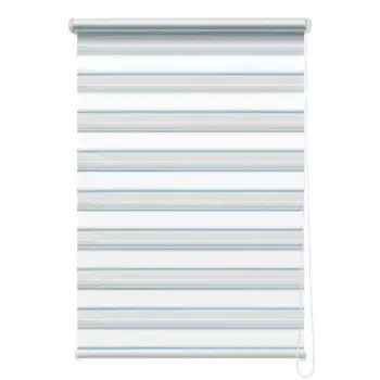 Штора рулонная день-ночь Granada 180x175 см голубая