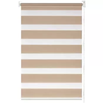 Штора рулонная день-ночь Inspire 60х160 см цвет бежевый