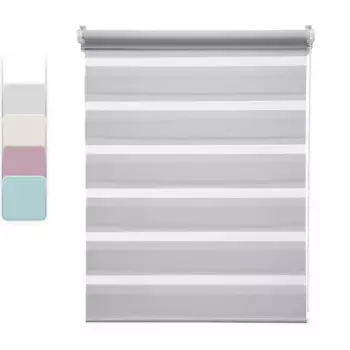 Штора рулонная день-ночь Inspire Peter 120x175 см светло-серая Granit 5