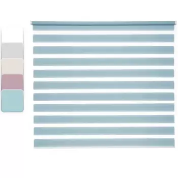 Штора рулонная день-ночь Inspire Peter 140x175 см бирюза